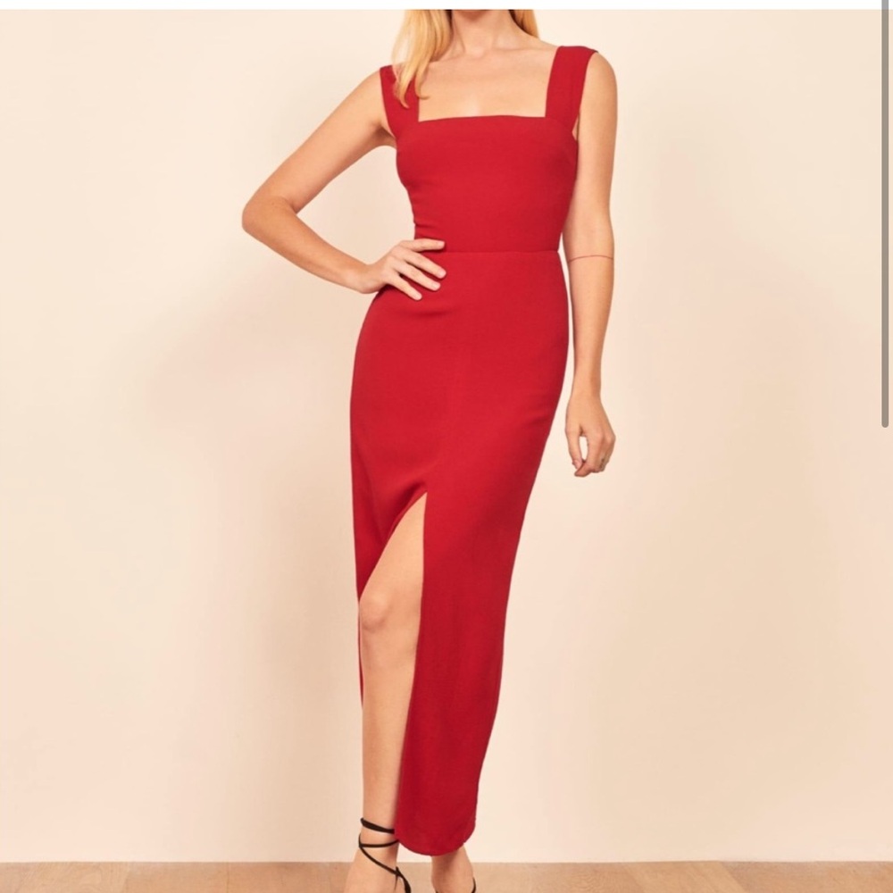 Reformation Graciella Dress in Red